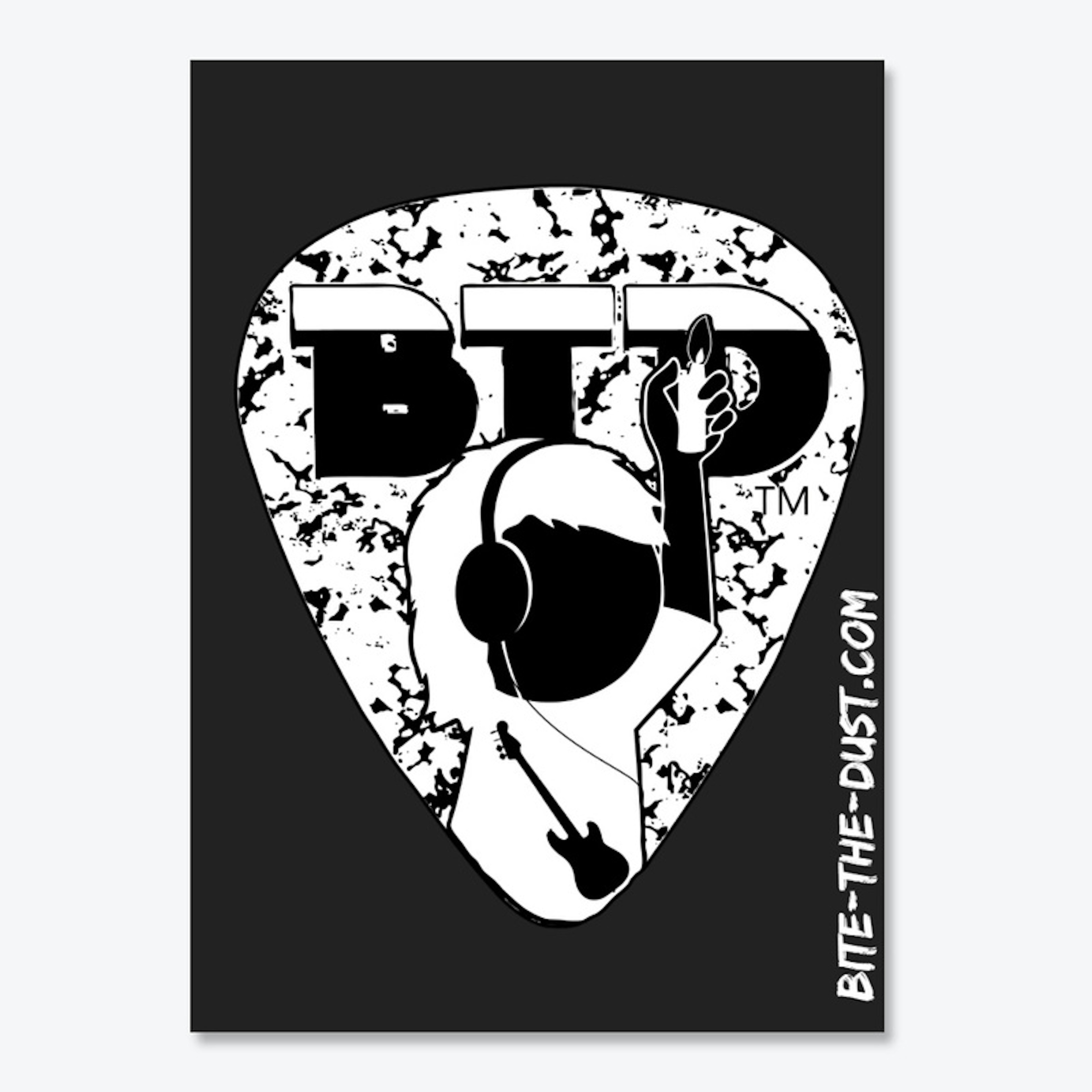 Classic Black and White BTD Sticker